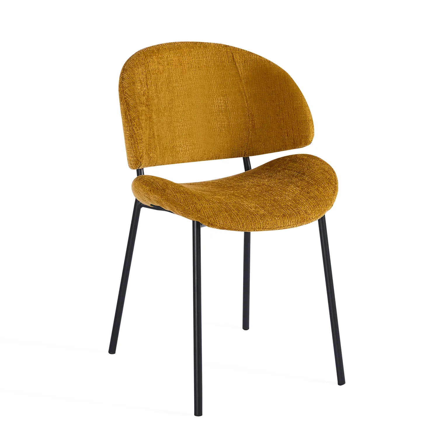 Noble Dining Chair – Mustard (Set of 4) - Image 3