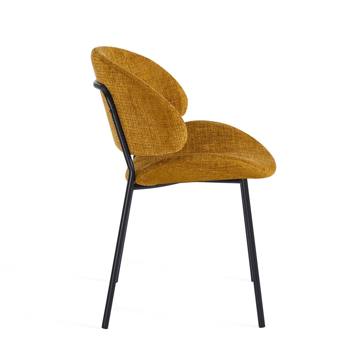 Noble Dining Chair – Mustard (Set of 4) - Image 5