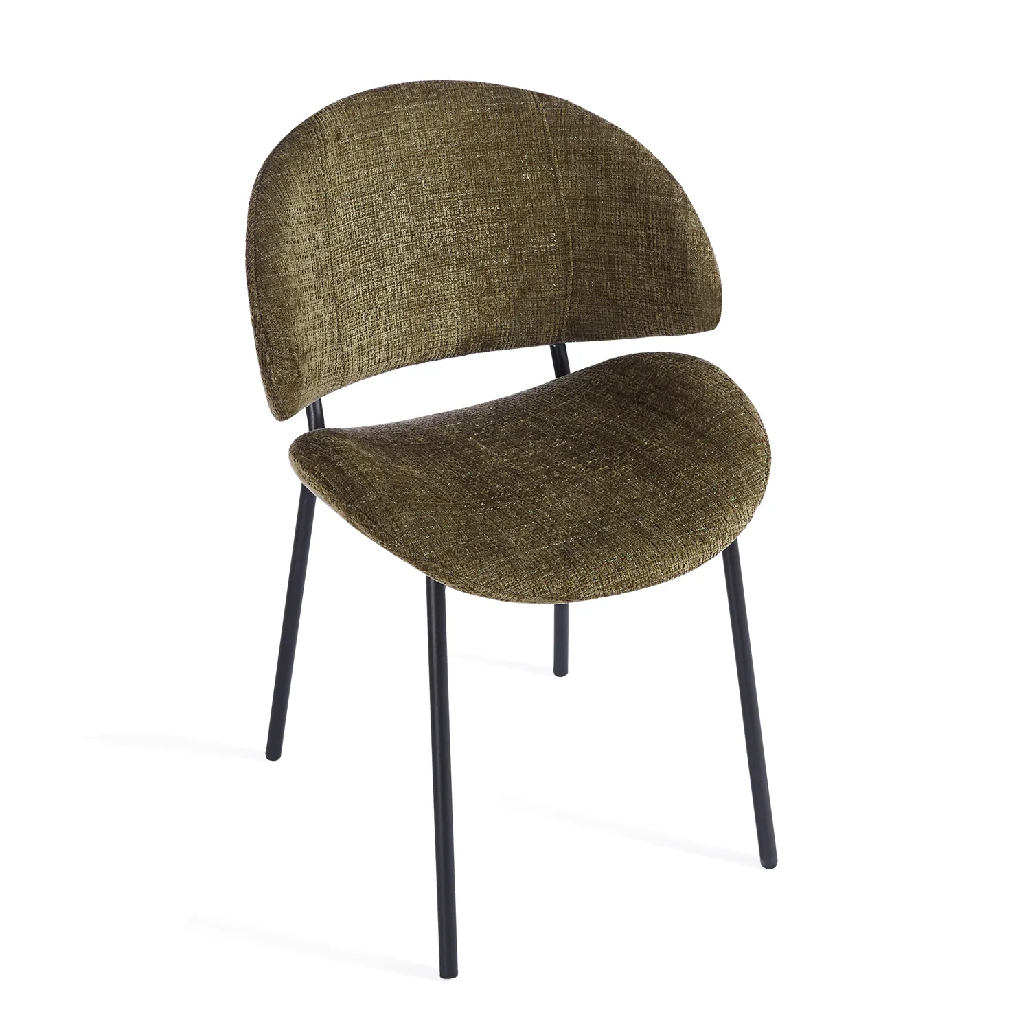 Noble Dining Chair – Olive Green (Set of 4) - Image 4