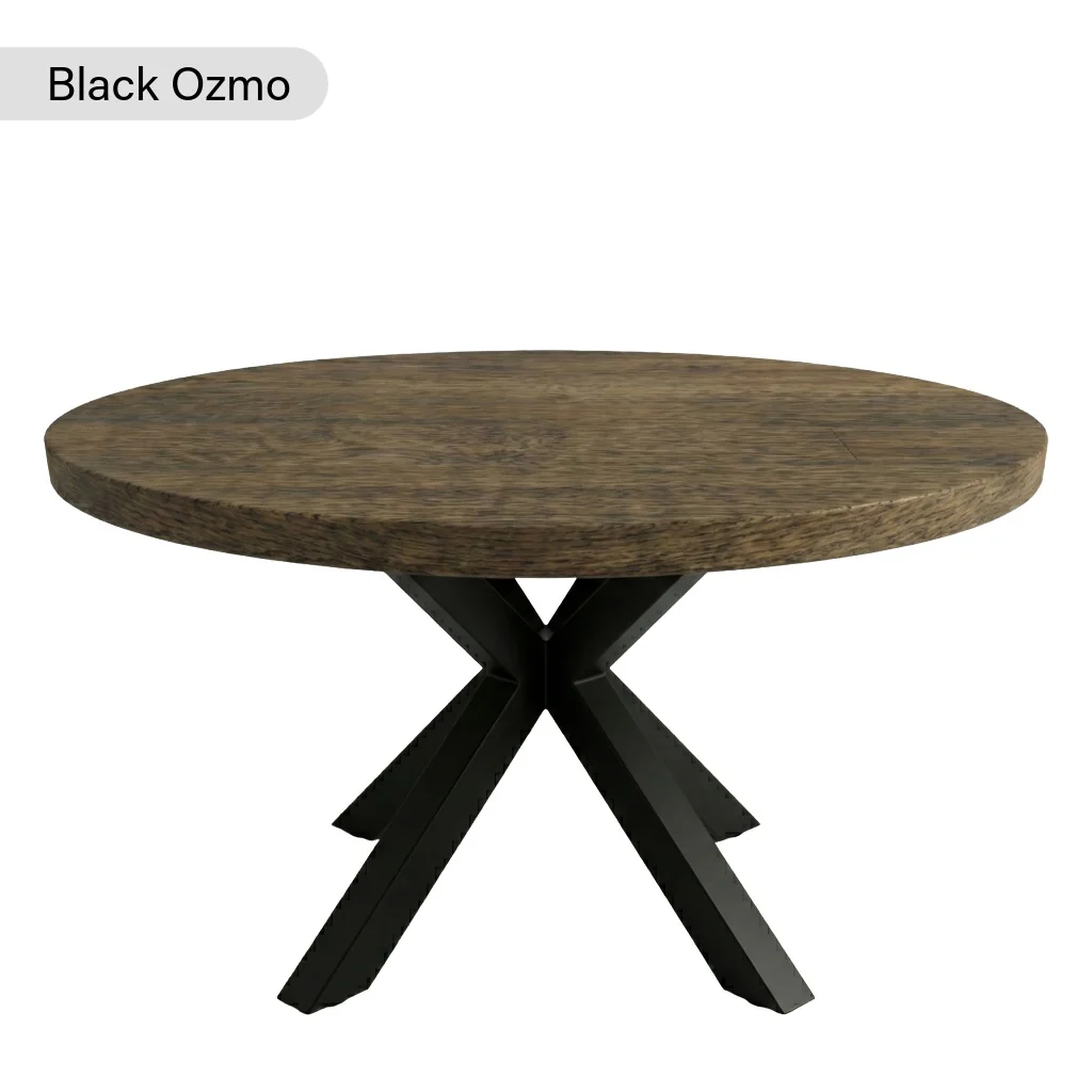 Premium Solid Oak Round Dining Table - Image 6