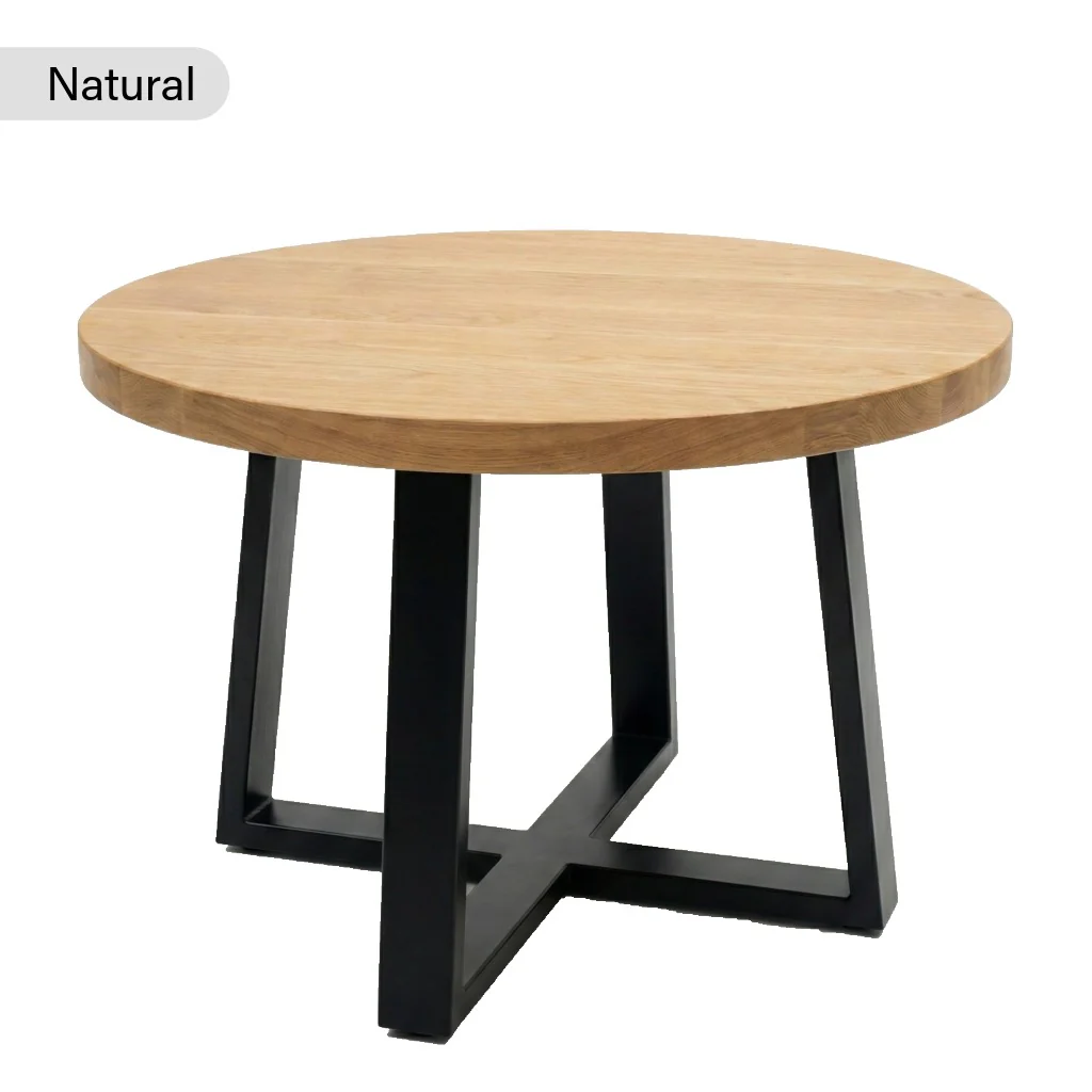 Premium Solid Oak Round Dining Table - Image 7