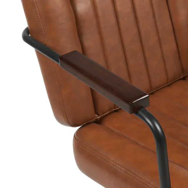 Rexon Swivel Office Chair - Brown - Image 6
