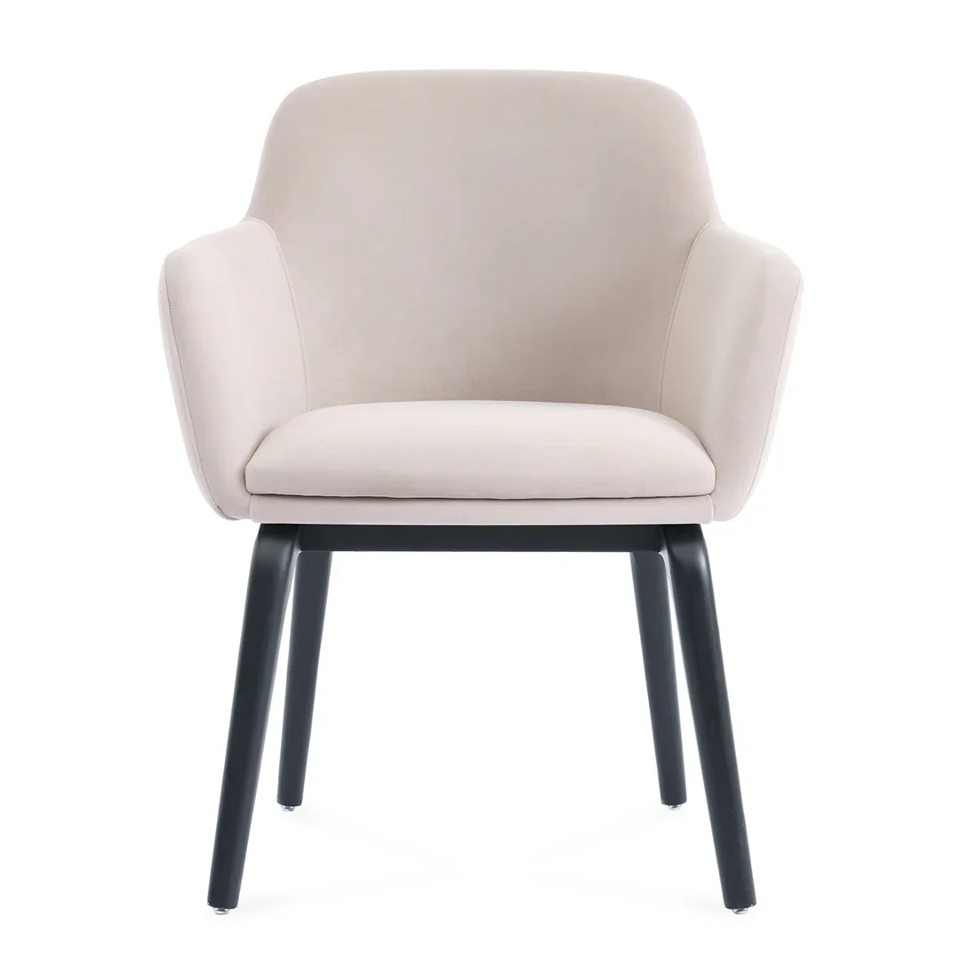Serenza Cream Velvet Fabric Dining Chair