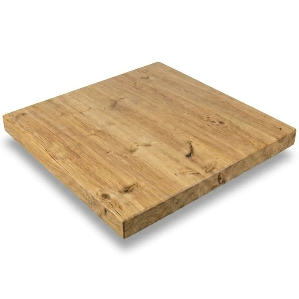 Sleek & Slender Rustic Large Square Poseur Table - Image 3
