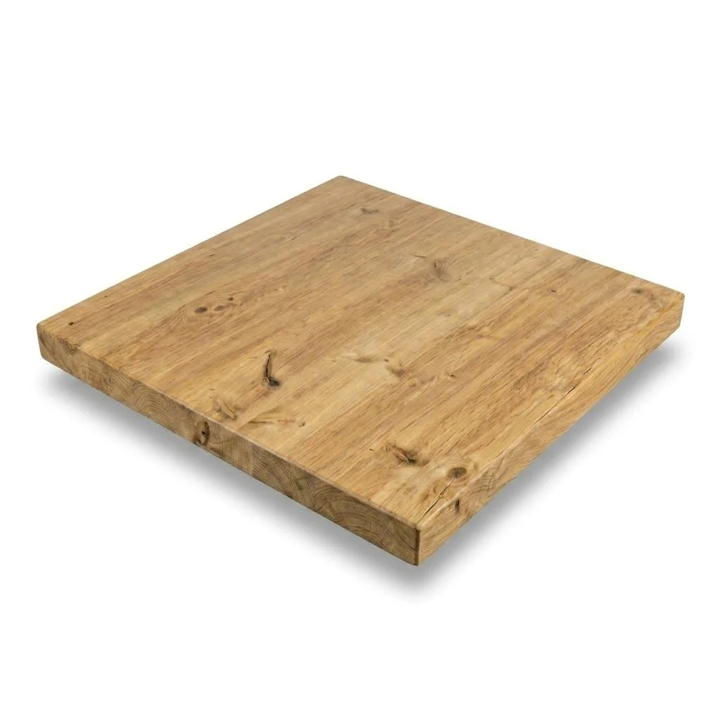 Sleek & Slender Rustic Small Square Poseur Table - Image 2