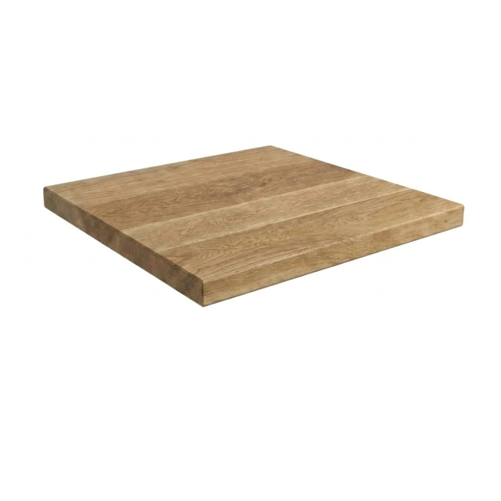 Solid Oak Small Square Poseur Table - Image 2