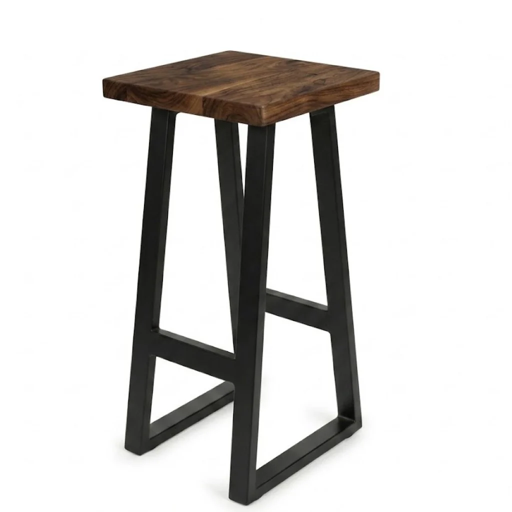 Solid Walnut Breakfast Bar Stool - Image 2