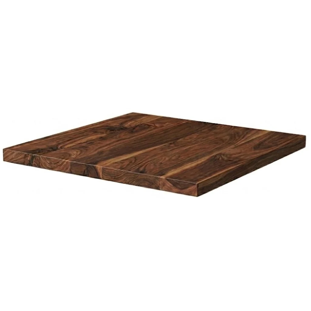 Solid Walnut Large Square Poseur Table - Image 3