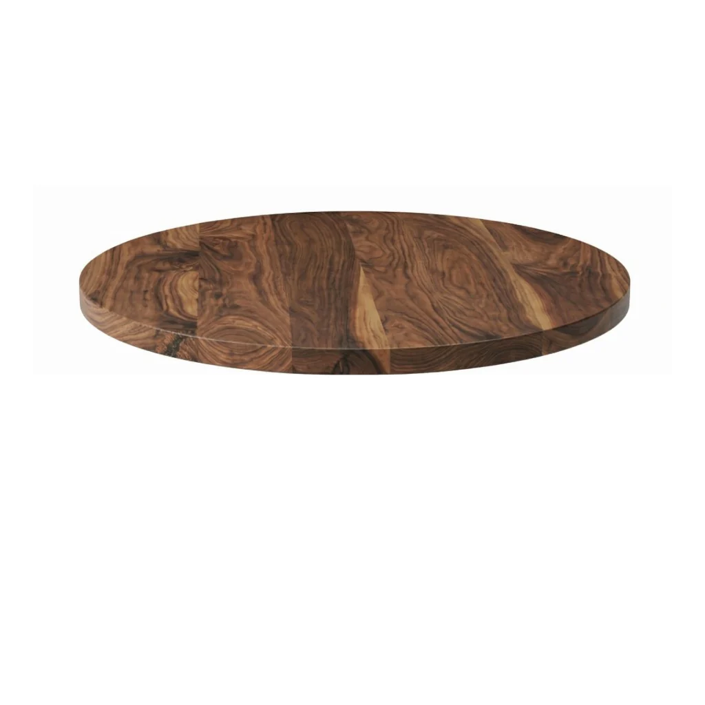 Solid Walnut Small Round Poseur Table - Image 2