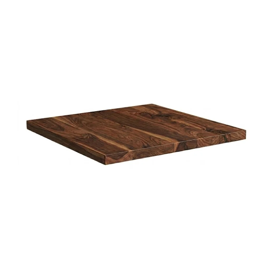Solid Walnut Small Square Poseur Table - Image 3