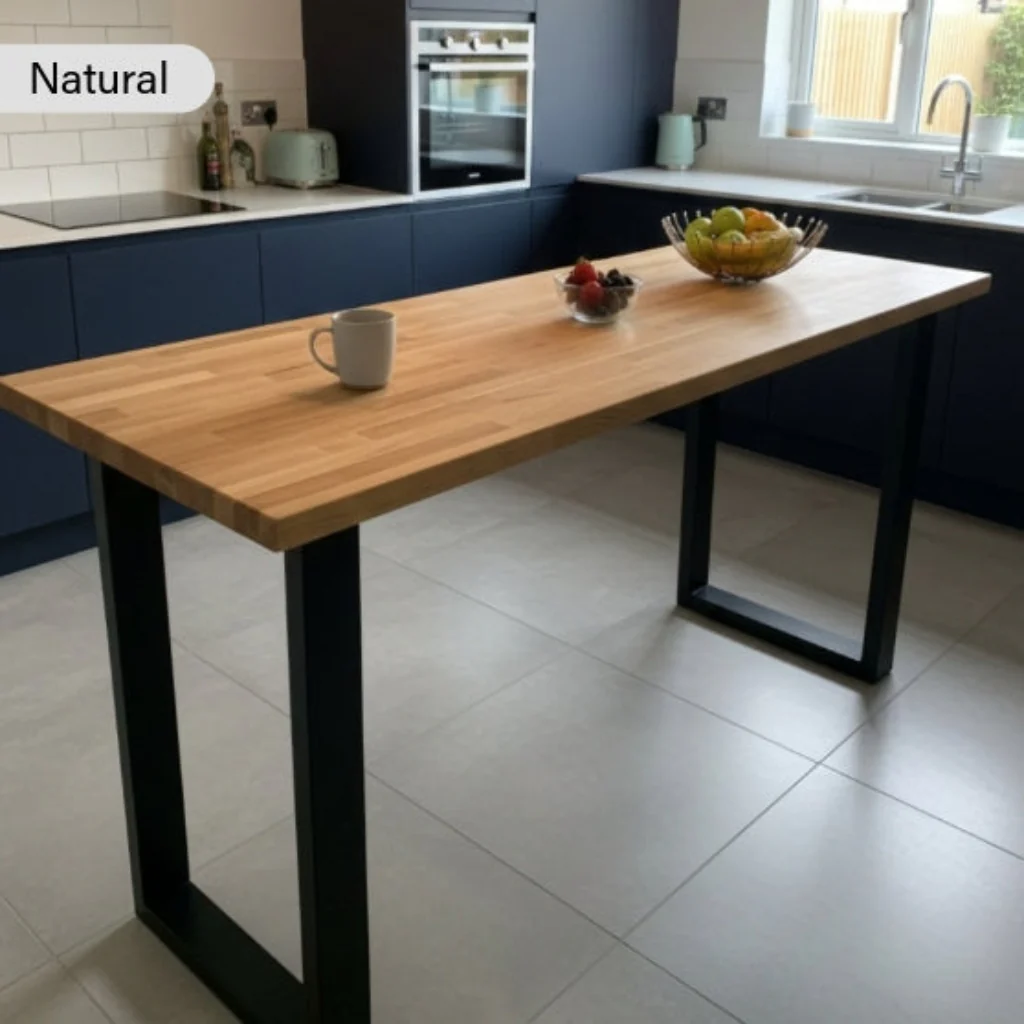 Staved Oak Breakfast Bar - Image 7