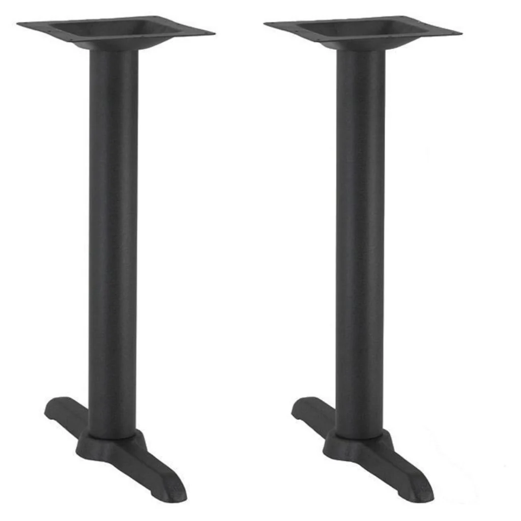 Titan Twin Dining Height Pedestal Base - Black