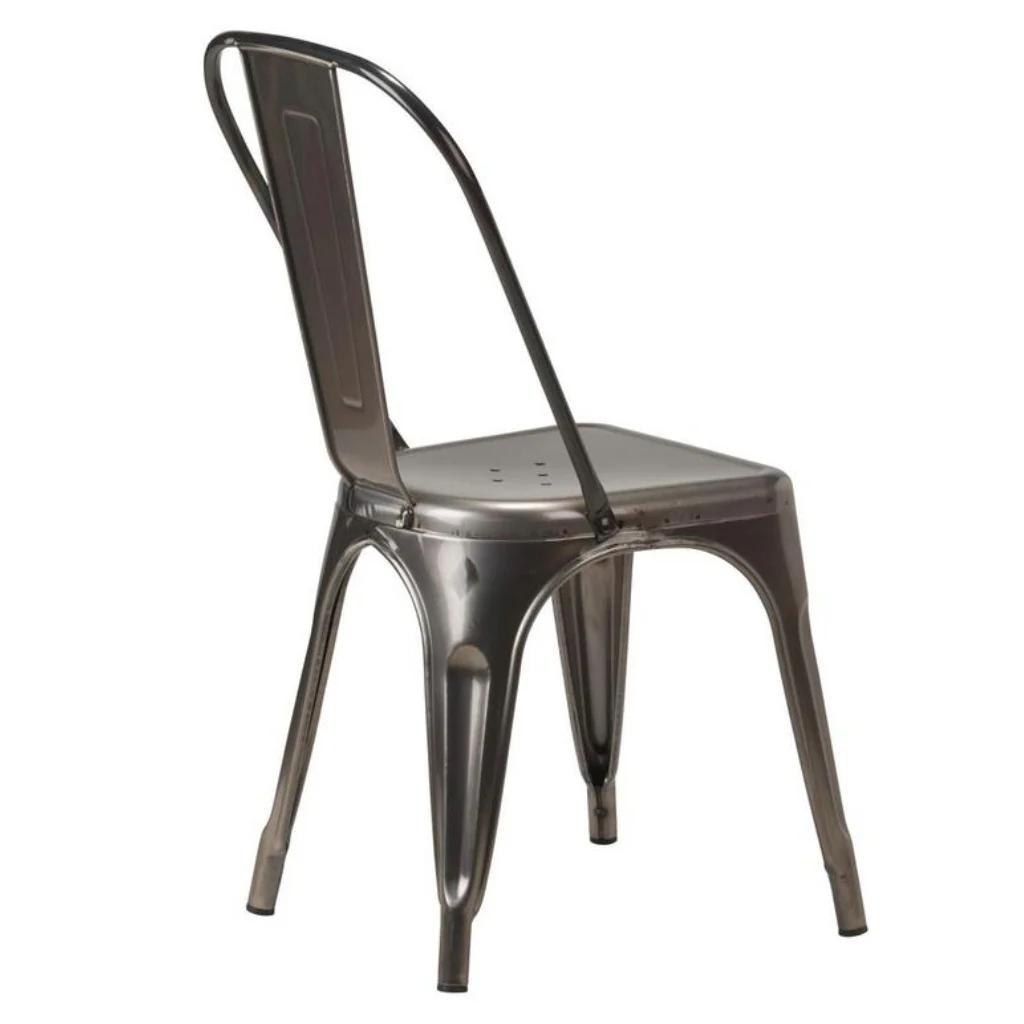Urban Bistro Side Chair – Gunmetal Grey - Image 3