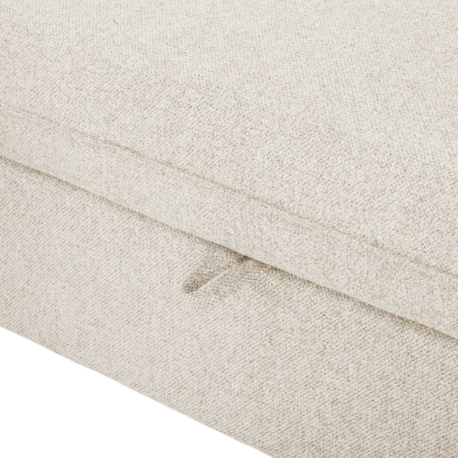 Verona Fabric 3 Seater Reversible Corner Sofa Bed with Storage - Cream - Image 14