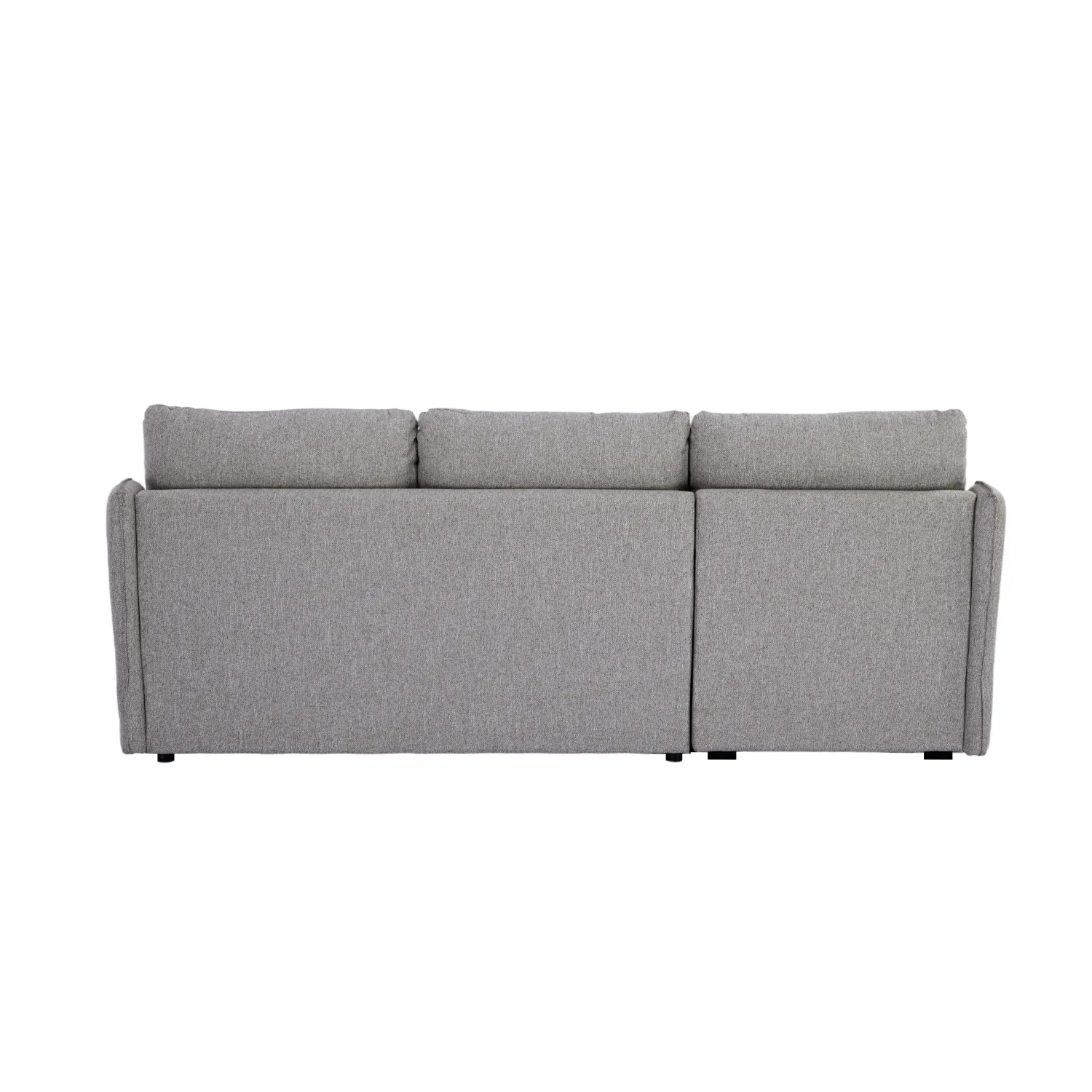 Verona Fabric 3 Seater Reversible Corner Sofa Bed with Storage - Grey - Image 11