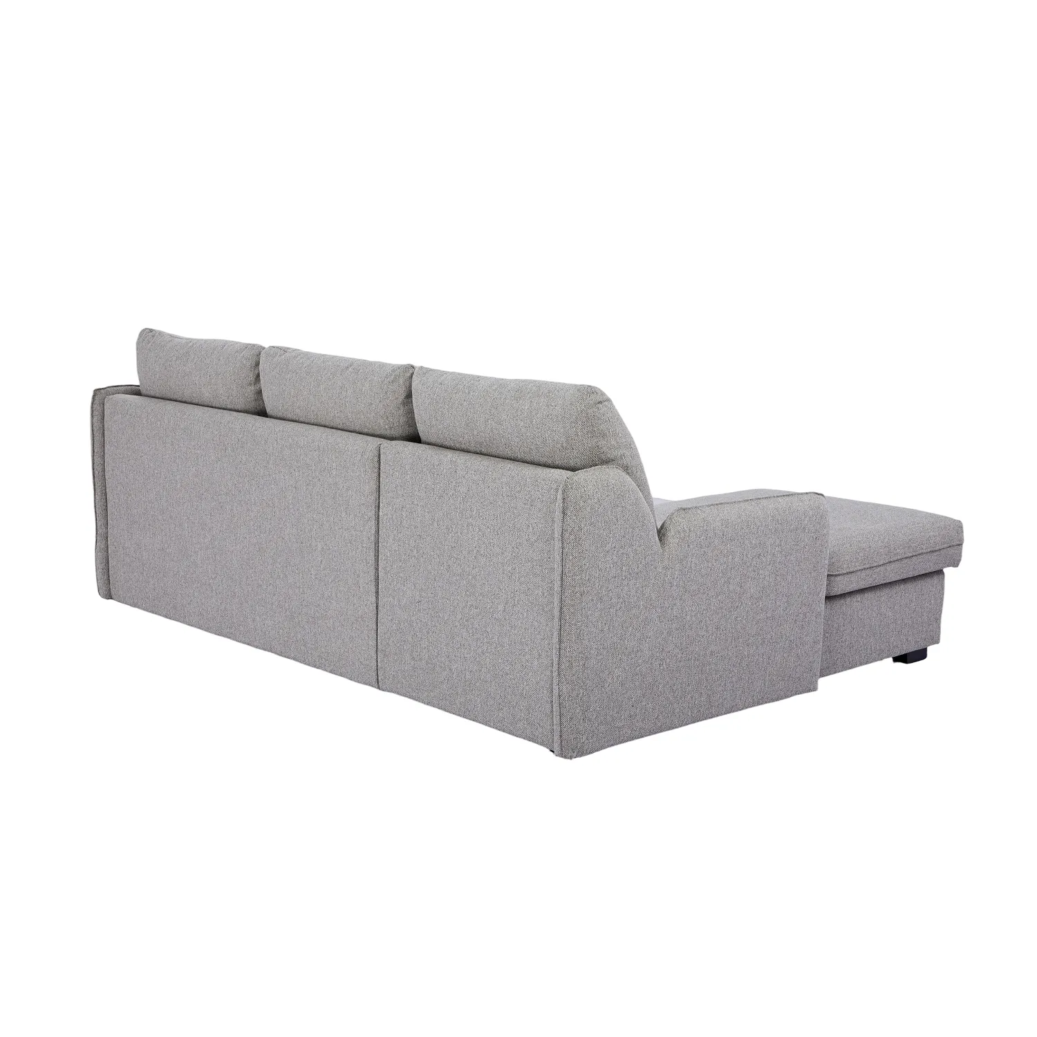 Verona Fabric 3 Seater Reversible Corner Sofa Bed with Storage - Grey - Image 12