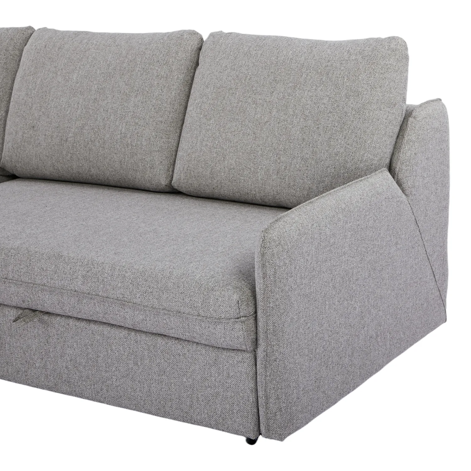 Verona Fabric 3 Seater Reversible Corner Sofa Bed with Storage - Grey - Image 19