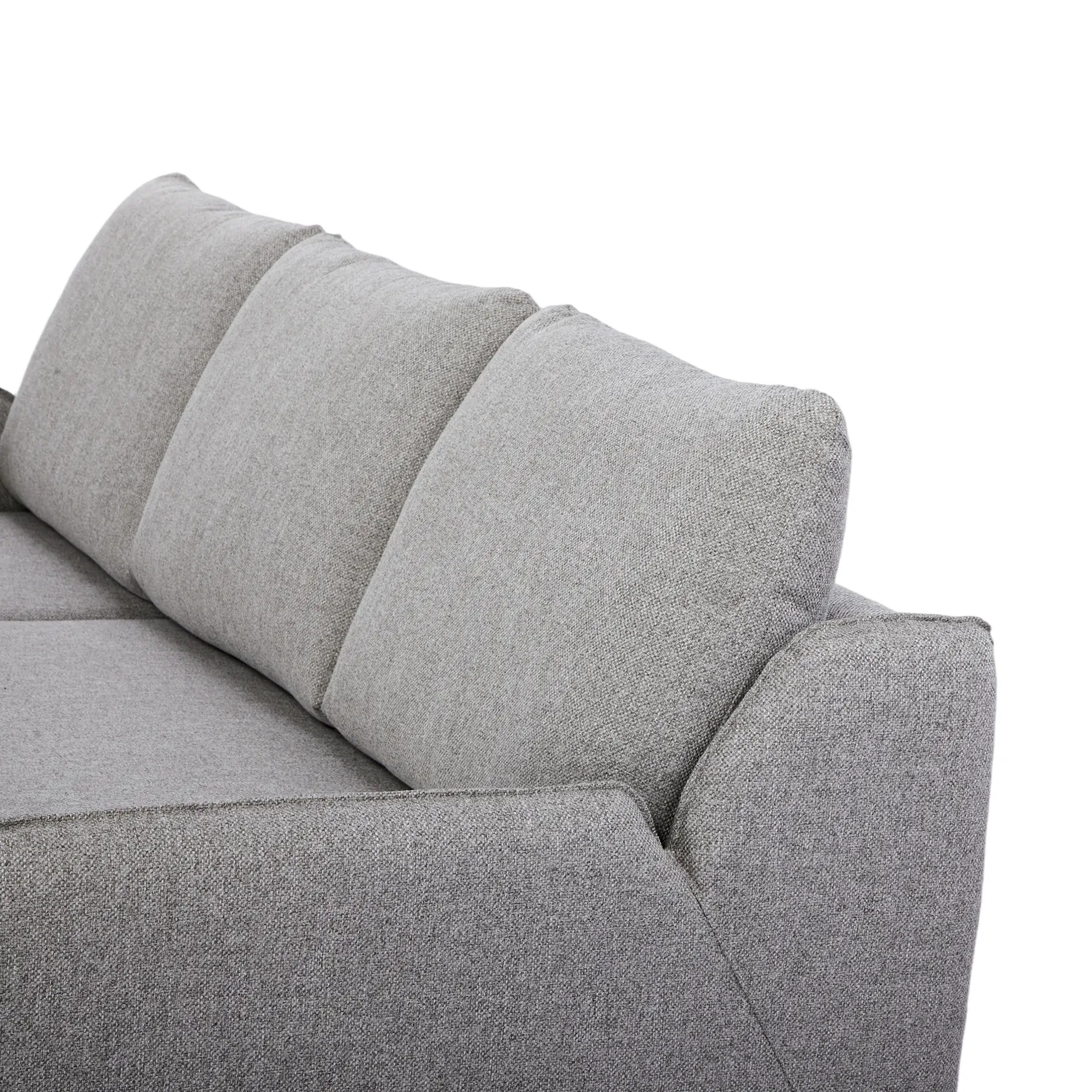 Verona Fabric 3 Seater Reversible Corner Sofa Bed with Storage - Grey - Image 22