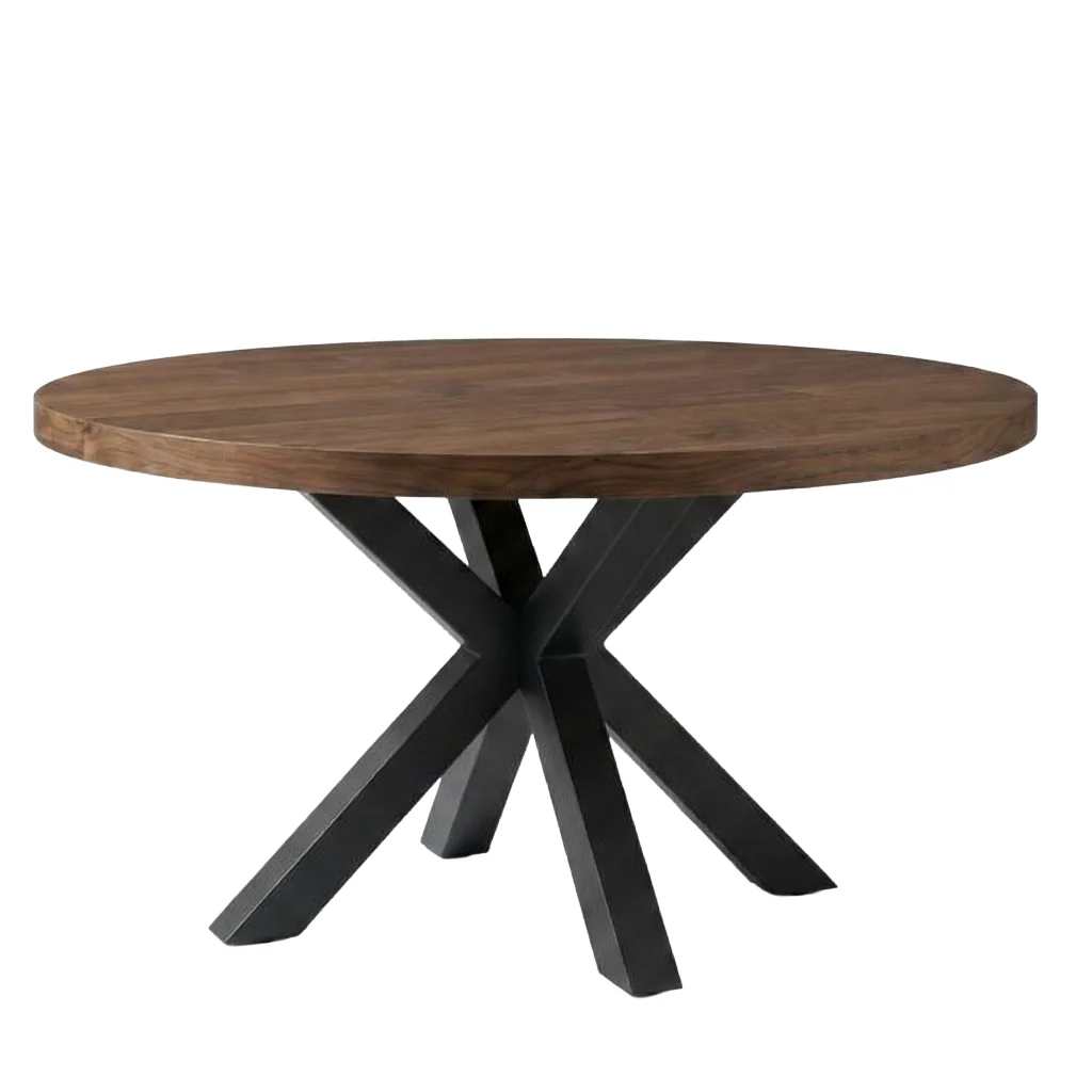 Walnut Round Dining Table - Image 8