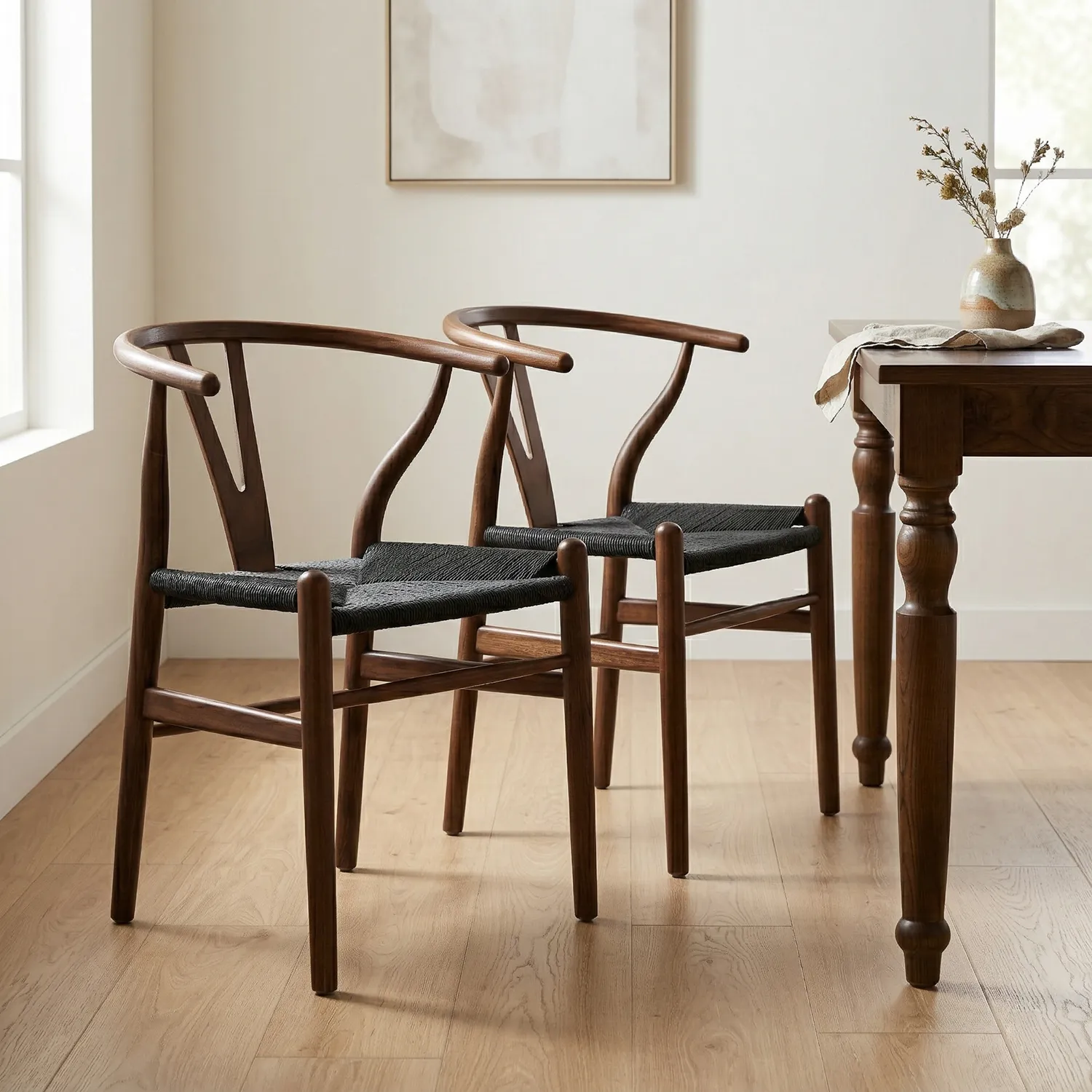 Woodhall Dining Chair – Black Weave (Set of 2)